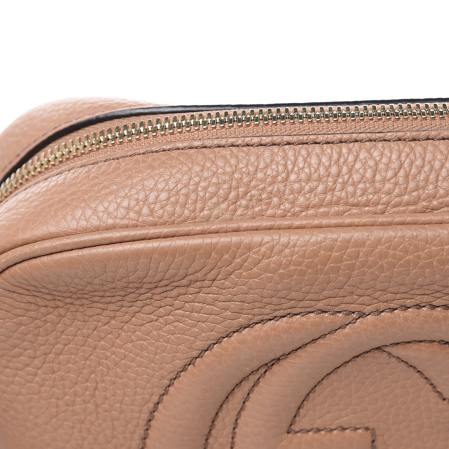 Gucci Pebbled Calfskin Small Soho Disco Bag Rose Beige 11 of 15