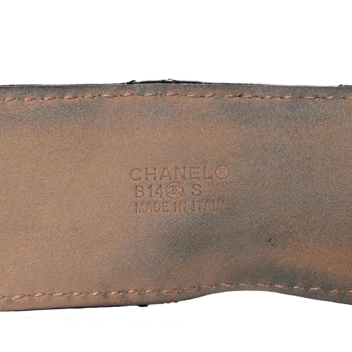 Lambskin Quilted CC Belt 80 32 Black