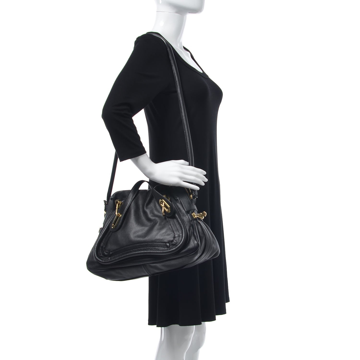 Chloe Calfskin Medium Paraty Black 2 of 9