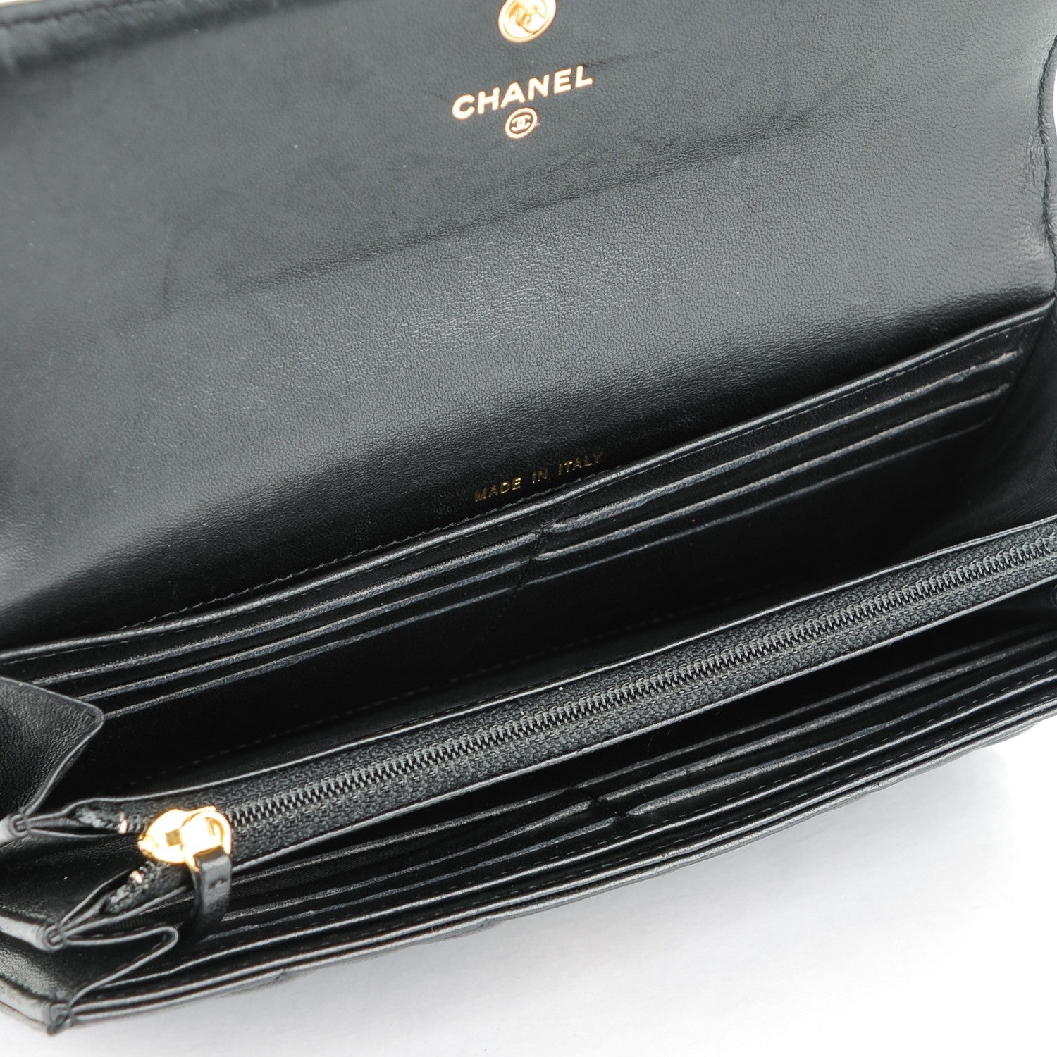 Chanel Lambskin Quilted Boy Flap Wallet Black 5 of 8