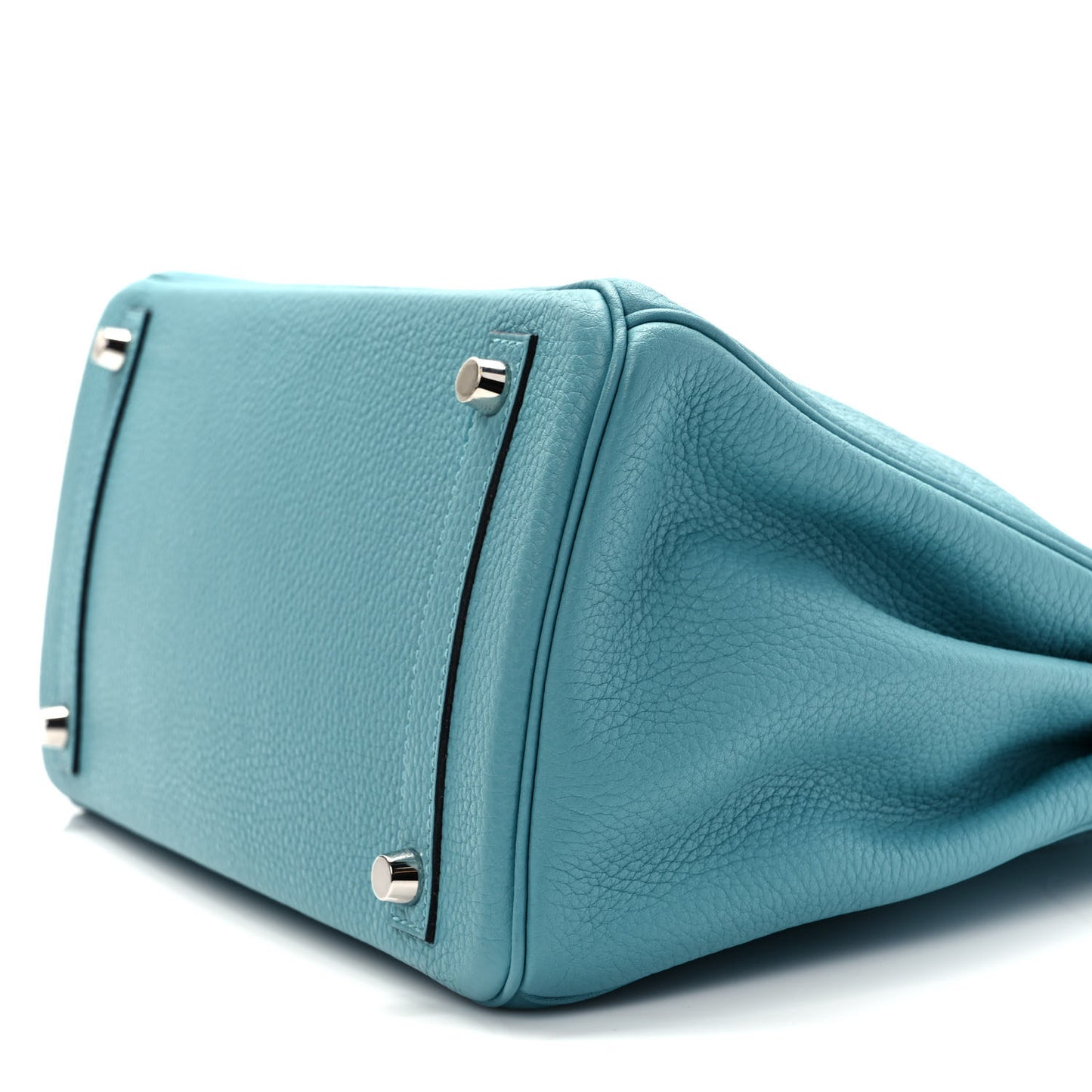 Taurillon Clemence Birkin 30 Bleu Saint Cyr