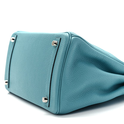 Hermes Taurillon Clemence Birkin 30 Bleu Saint Cyr 7 of 10