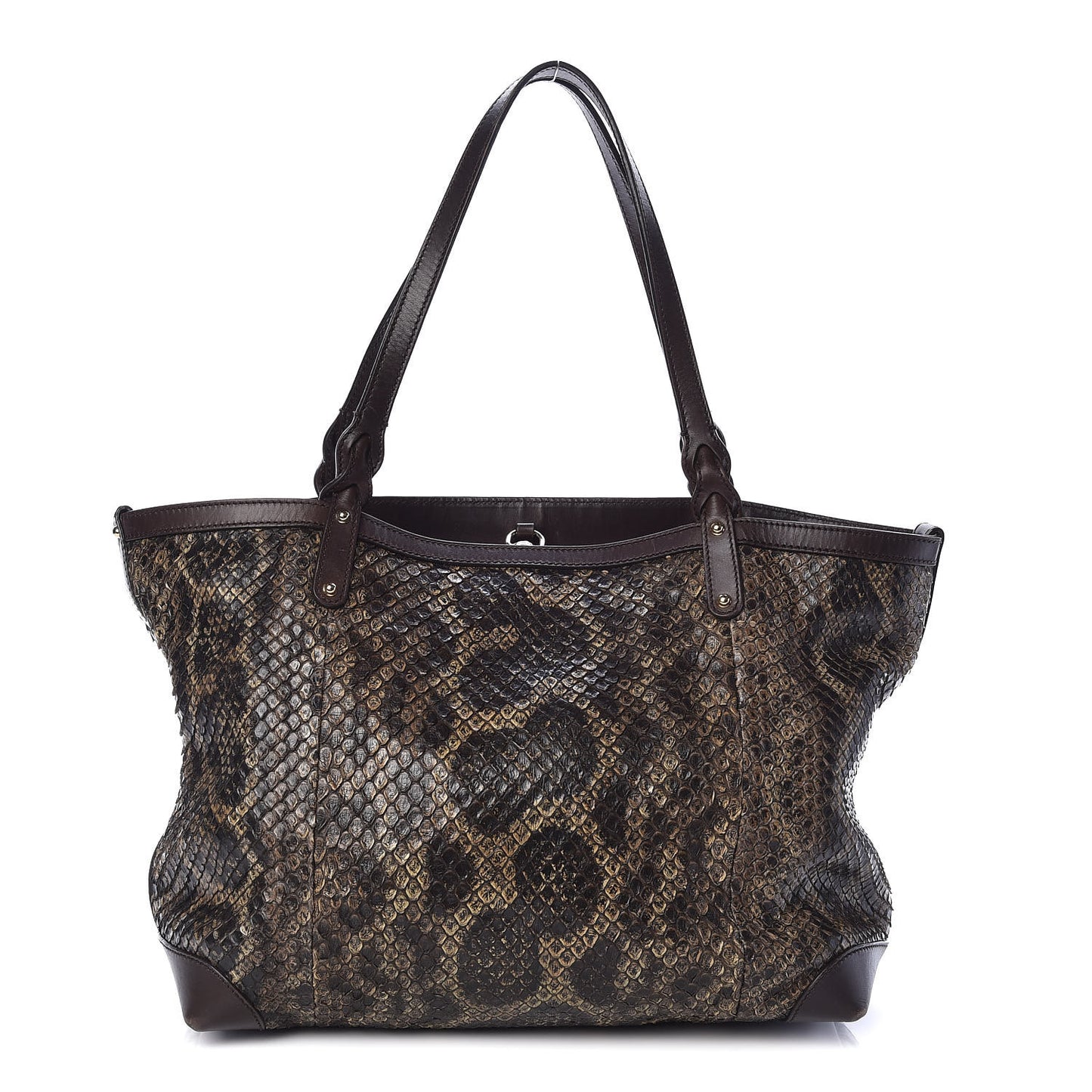 Python Medium Craft Tote Brown