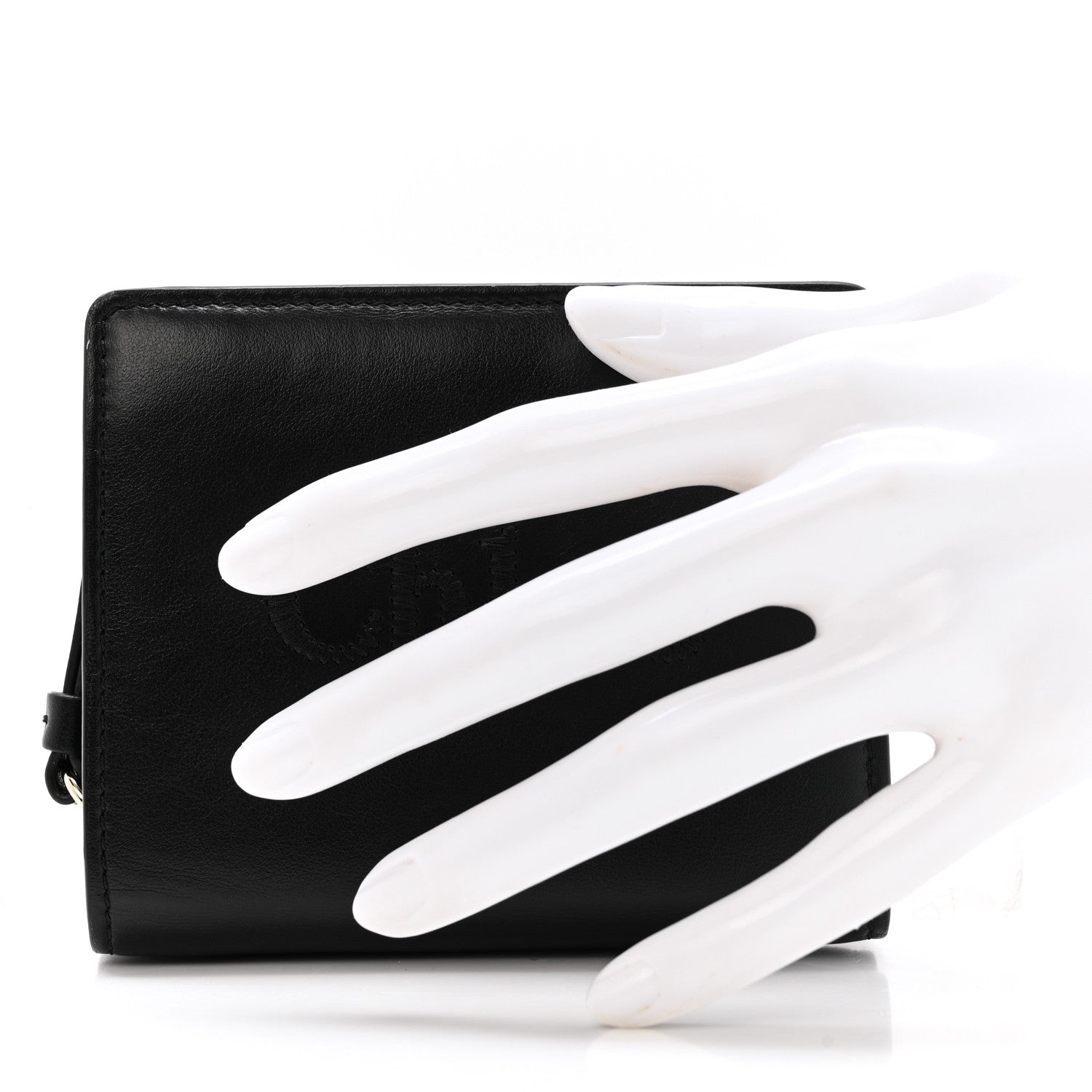 Chloe Shiny Calfskin Sense Compact Wallet Black 2 of 10