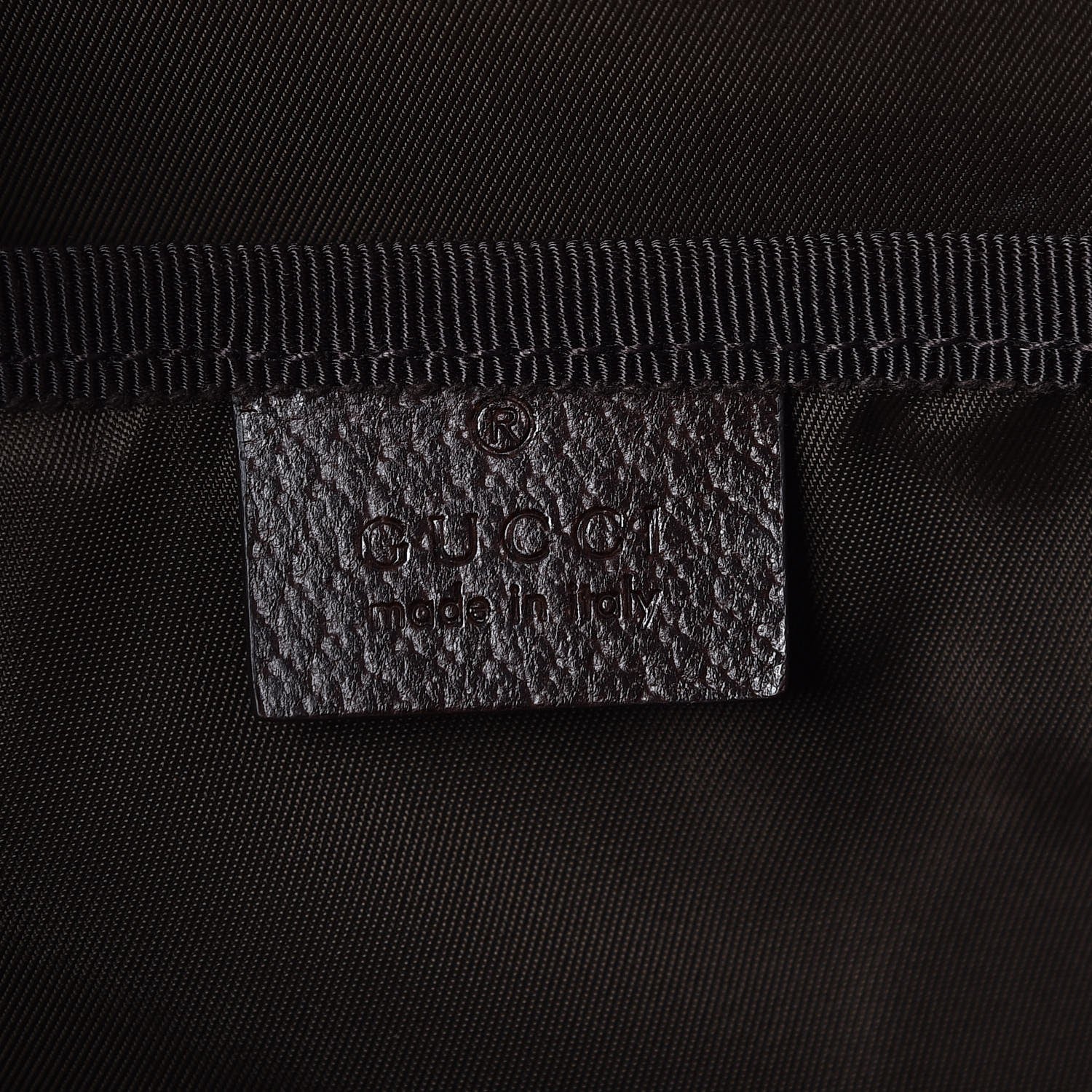 Gucci Monogram Natural Pigskin Large Diaper Bag Beige Ebony Cocoa Dark Chocolate 6 of 8