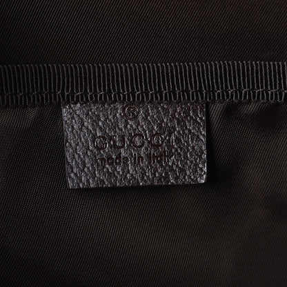 Gucci Monogram Natural Pigskin Large Diaper Bag Beige Ebony Cocoa Dark Chocolate 6 of 8