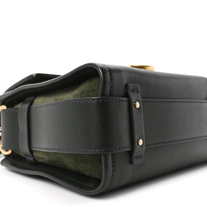 Chloe Calfskin Suede Mini Tess Day Bag Black Olive 9 of 10
