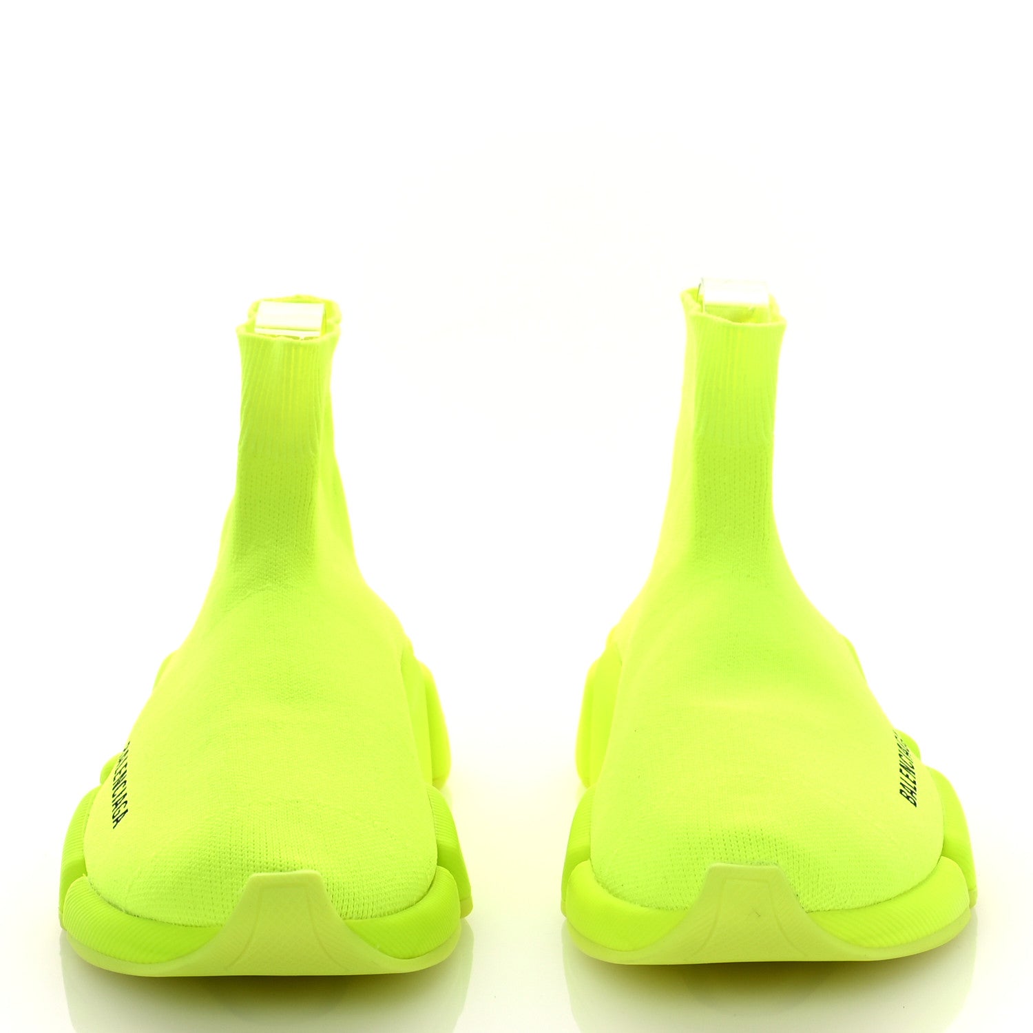 Balenciaga Technical 3D Recycled Knit Womens Speed 2.0 Sneakers 36 Monocolor Yellow Fluo 3 of 7