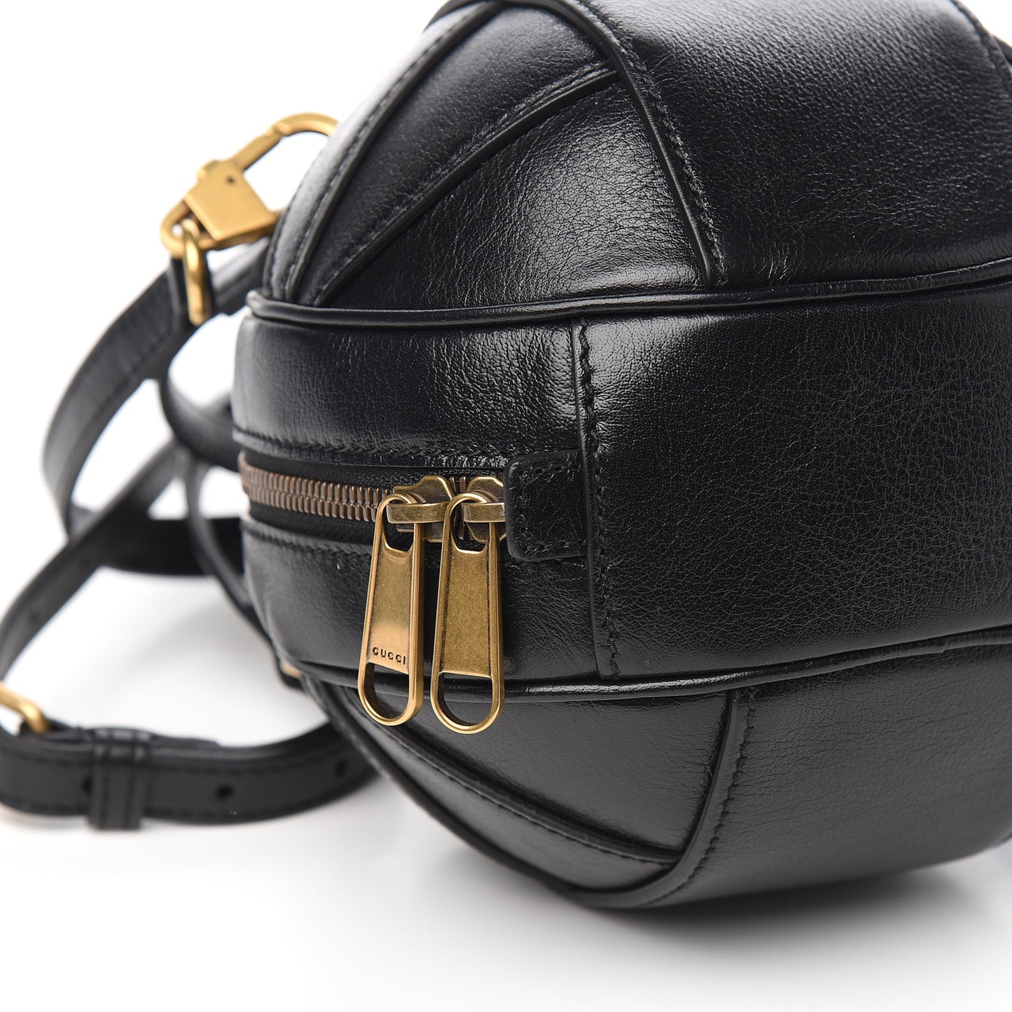 Piuma Lux Energy Mini Tifosa Basketball Shaped Shoulder Bag Black