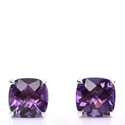 Tiffany Sterling Silver Amethyst Sparklers Stud Earrings 1 of 7