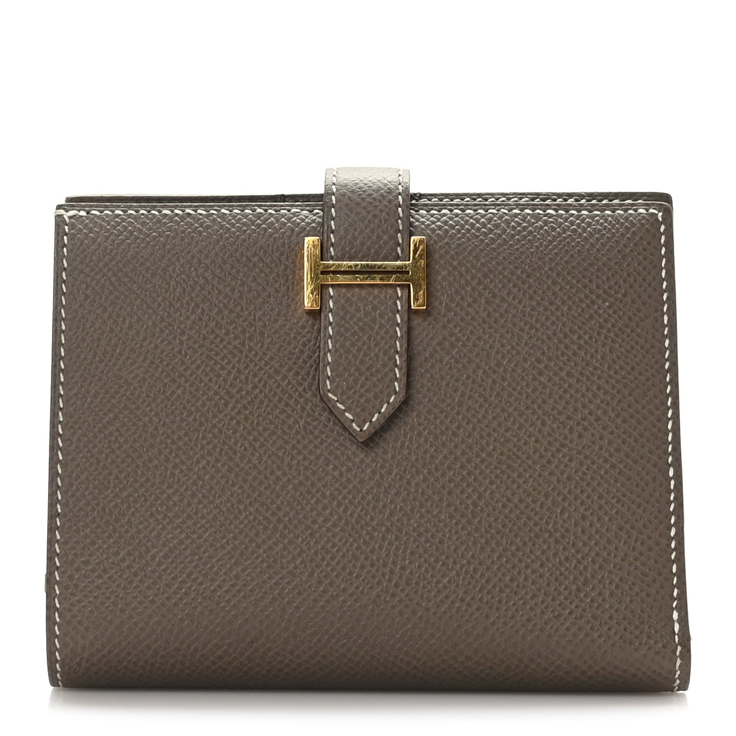 Hermes Epsom Bearn Compact Wallet Etoupe 1 of 8