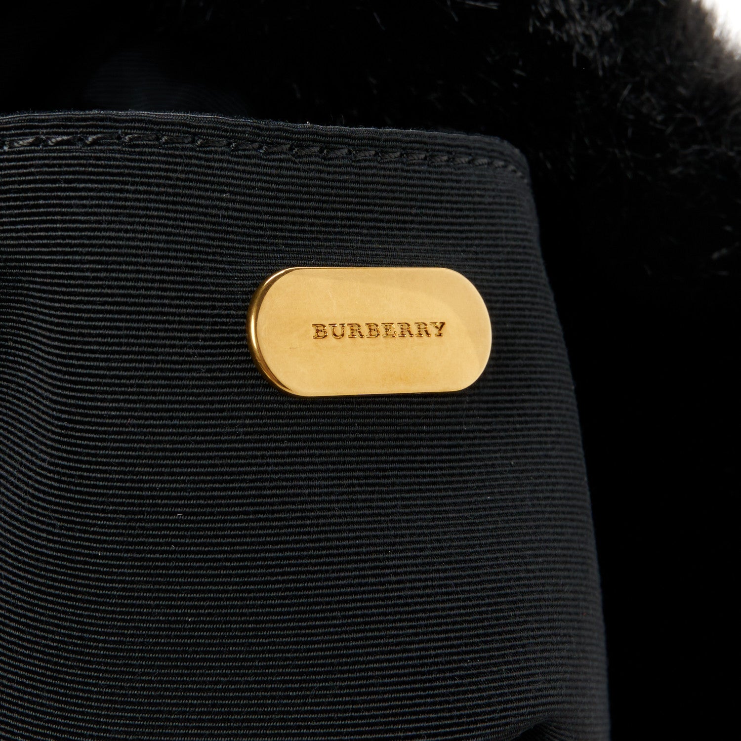 Burberry Faux Fur Pin Clutch Black 6 of 8