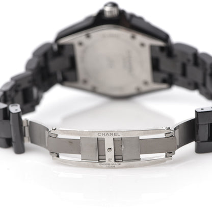 Chanel Stainless Steel Ceramic 33mm J12 Quartz Watch Black 6 of 6