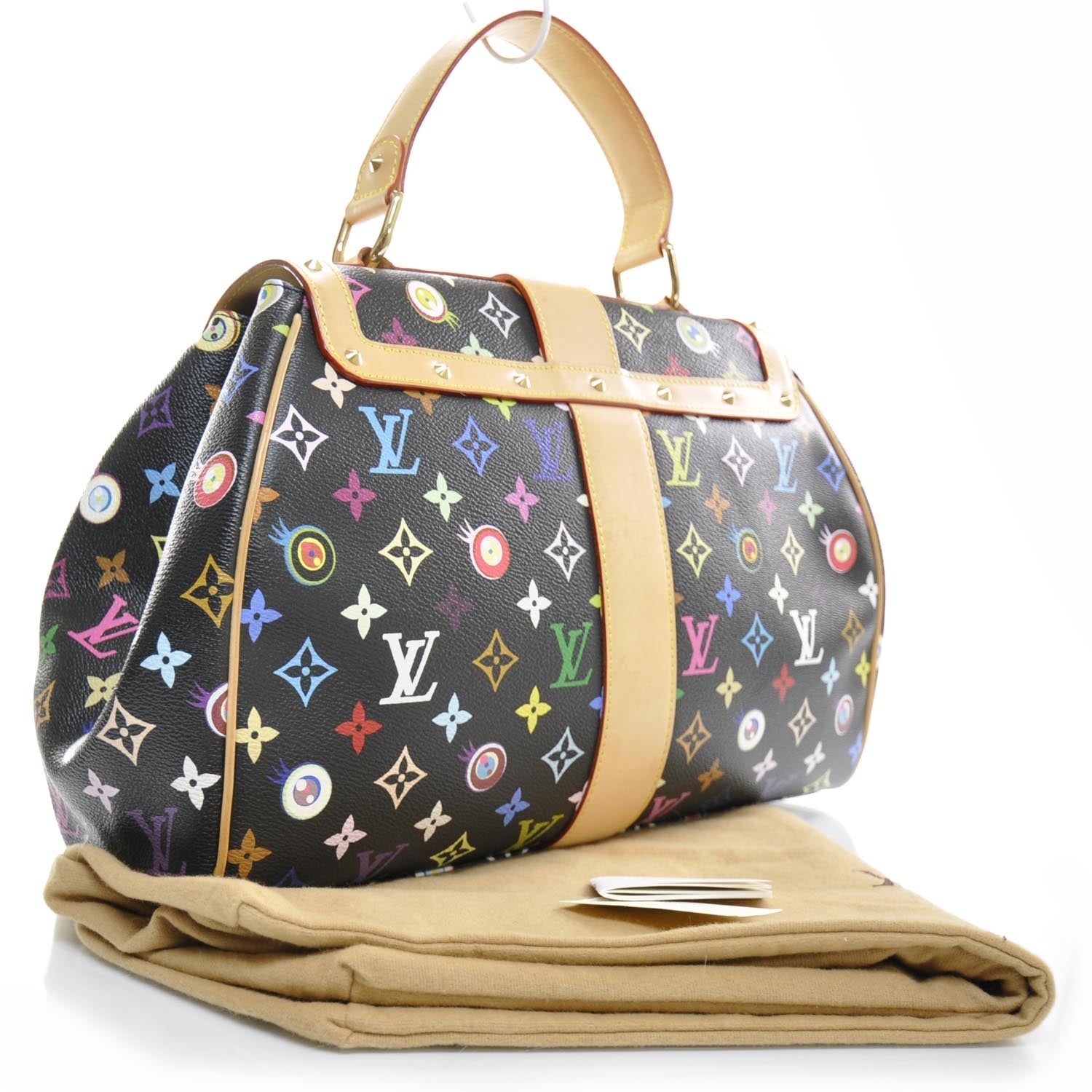 Louis Vuitton Monogram Multicolor Murakami Eye Love You Black 2 of 10