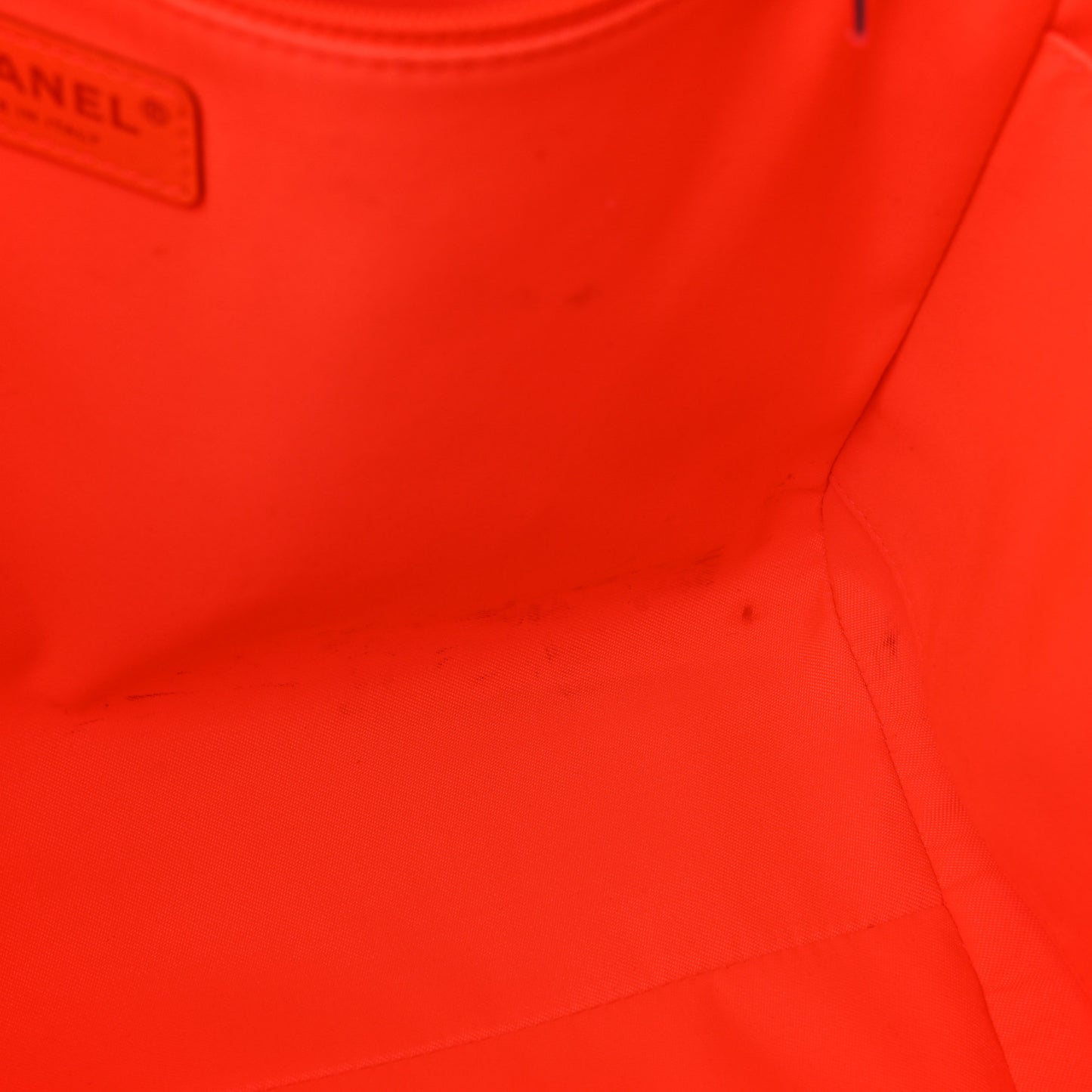 Mixed Fibers Calfskin Medium Deauville Tote Pink Orange