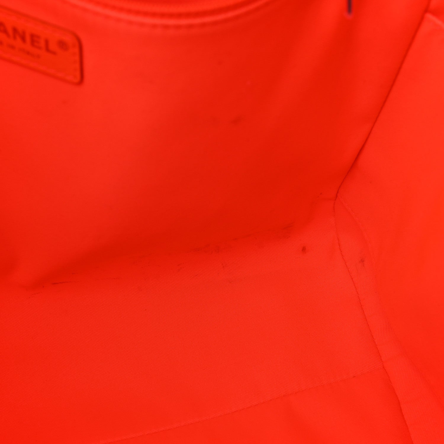 Chanel Mixed Fibers Calfskin Medium Deauville Tote Pink Orange 13 of 16