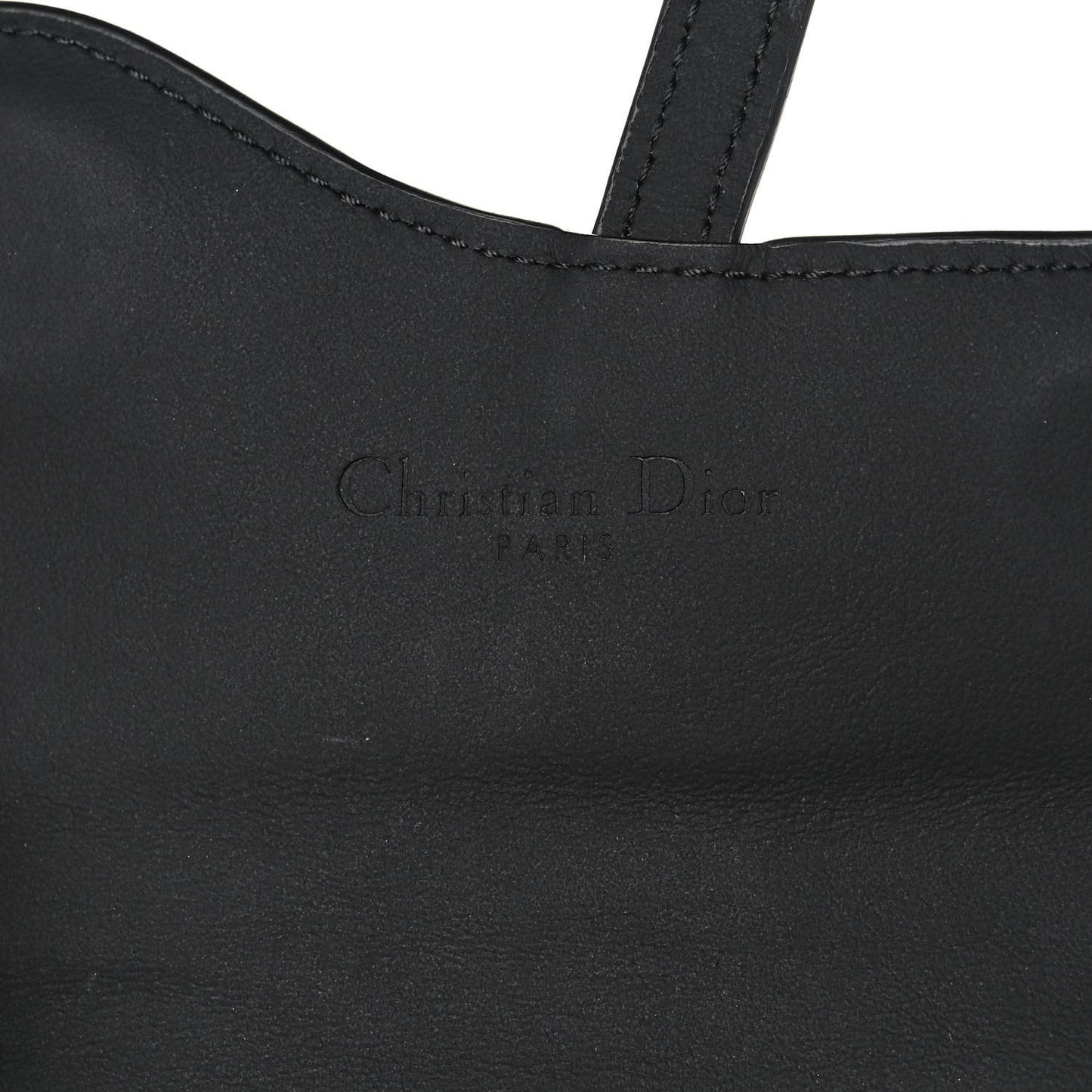 Ultra Matte Calfskin Nano Saddle Chain Pouch Black