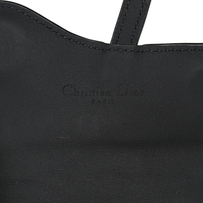 Christian Dior Ultra Matte Calfskin Nano Saddle Chain Pouch Black 6 of 12