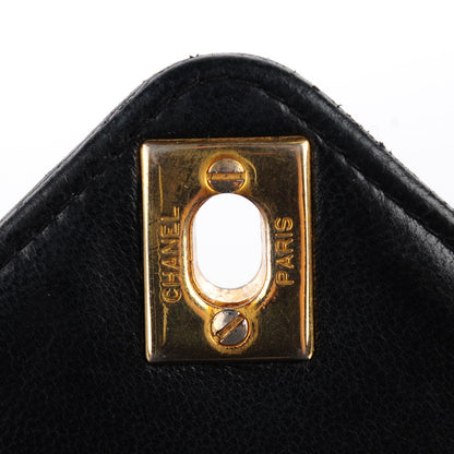 Chanel Lambskin Chevron Medium Single Flap Black 8 of 10