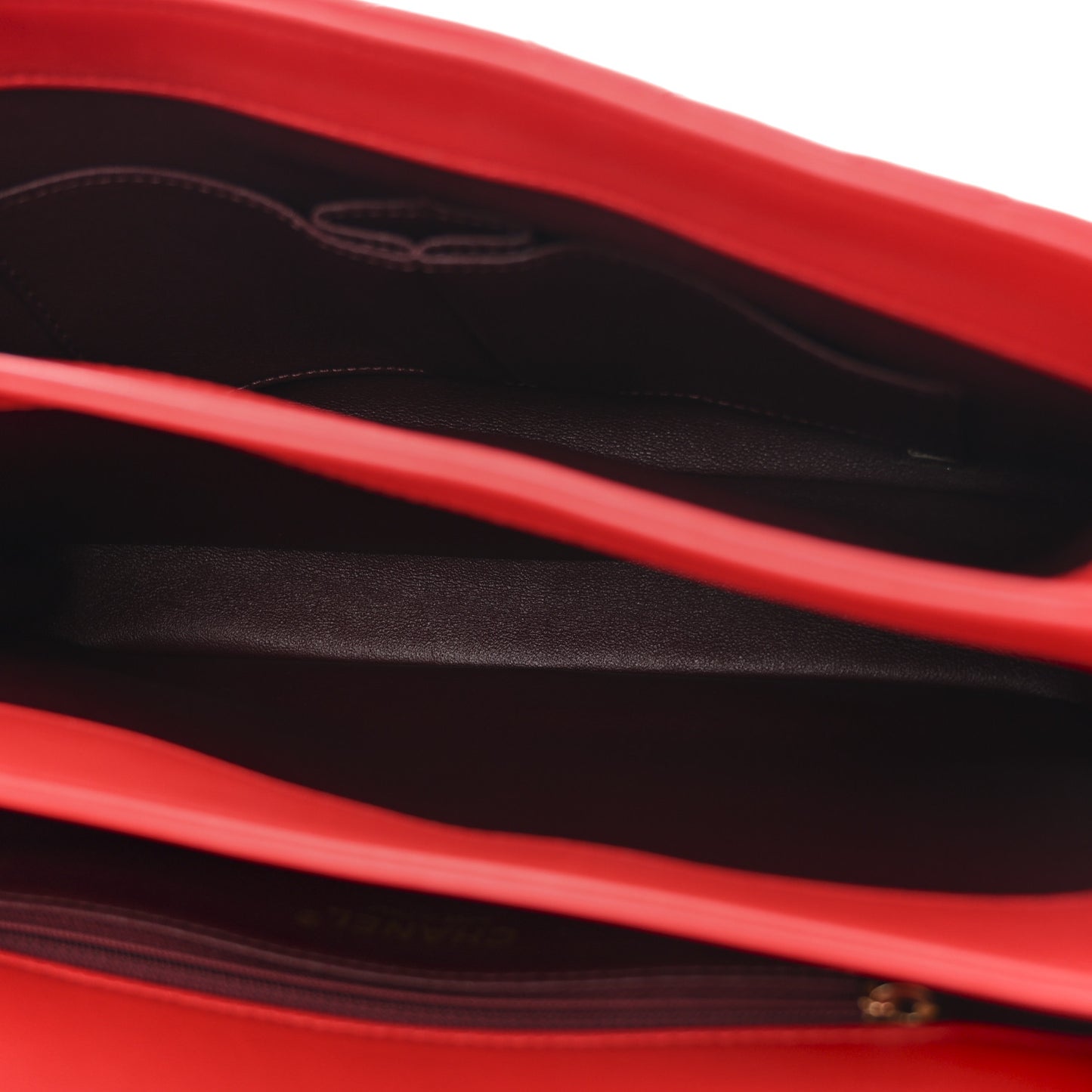 Lambskin Quilted Medium Trendy CC Flap Dual Handle Bag Red