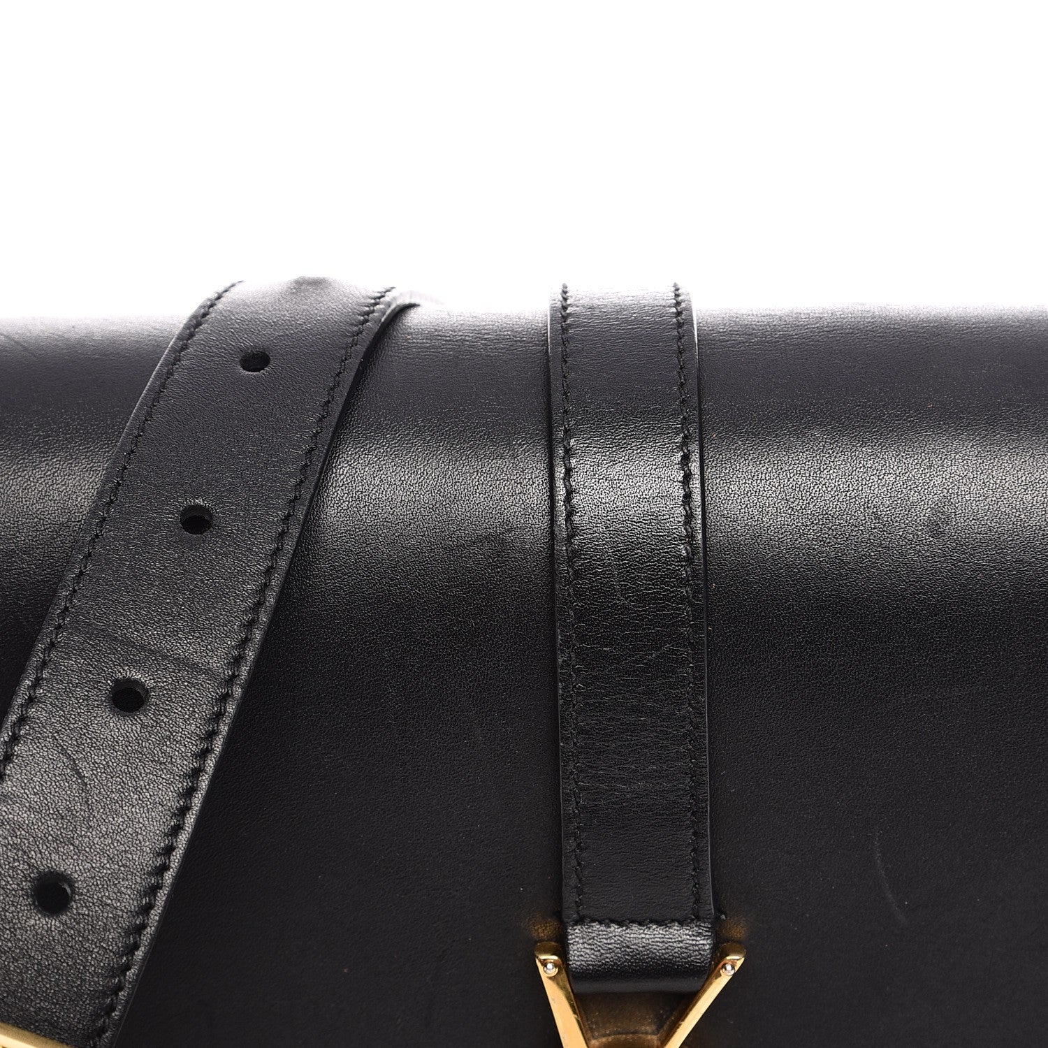 Saint Laurent Smooth Calfskin Medium Classic Monogram Universite Bag Black 8 of 20
