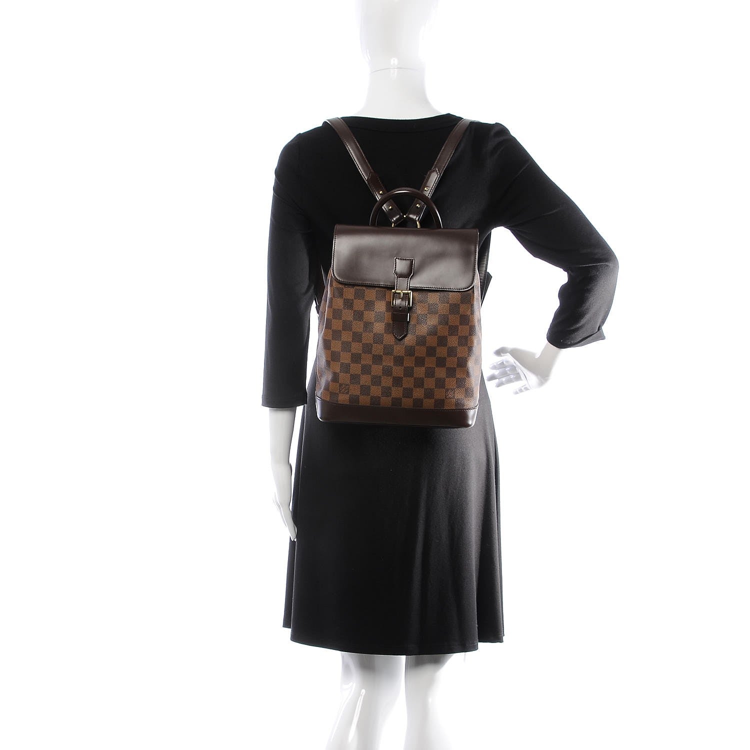 Louis Vuitton Damier Ebene Soho Backpack 2 of 7