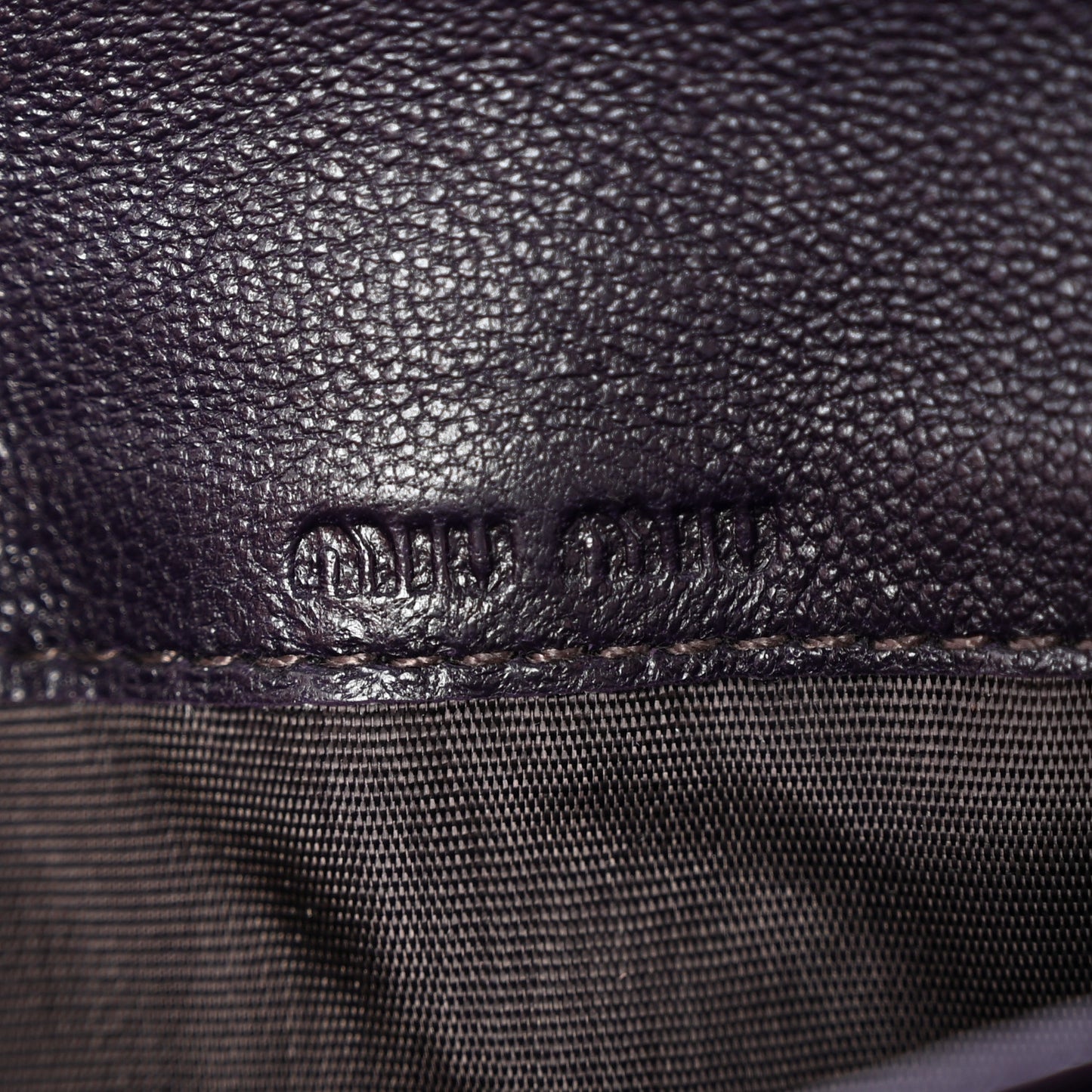 Distressed Nappa Vertical Quilted Flap Wallet Mirtillo