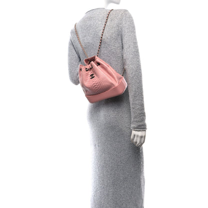 Chanel Snakeskin Small Gabrielle Backpack Light Pink 3 of 11