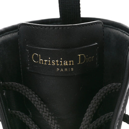 Christian Dior Calfskin Technical Fabric D-Major Ankle Boots 35 Black White 8 of 10