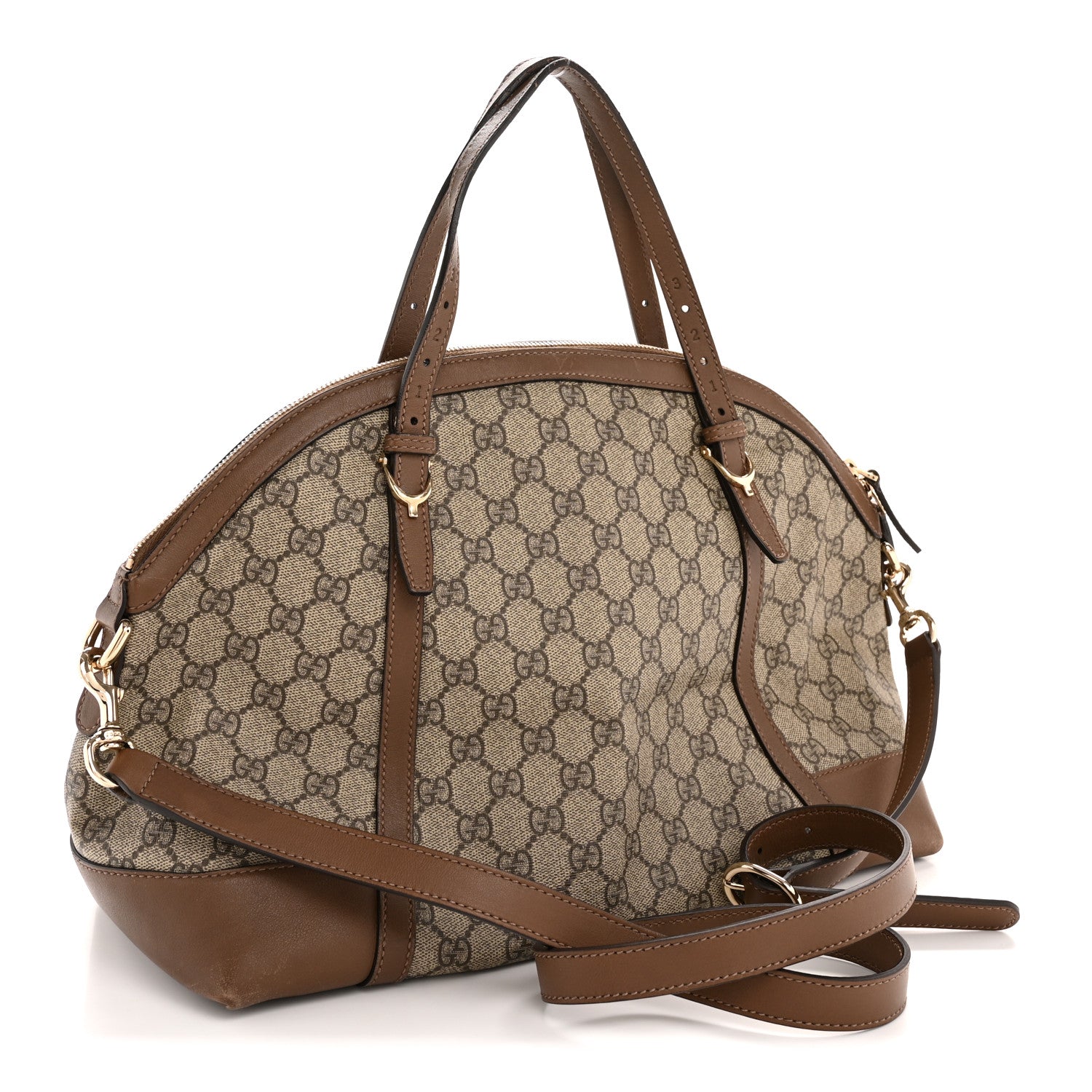 Gucci GG Supreme Monogram Medium Nice Top Handle Dome Bag Brown 3 of 13