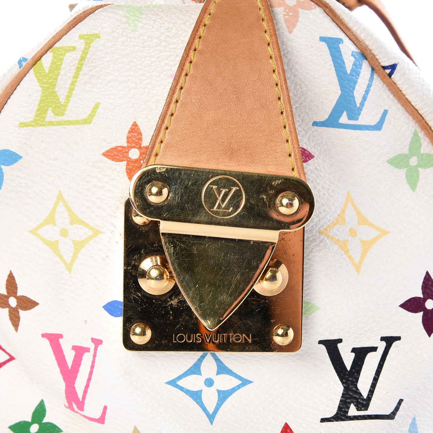 Monogram Multicolor Speedy 30 White