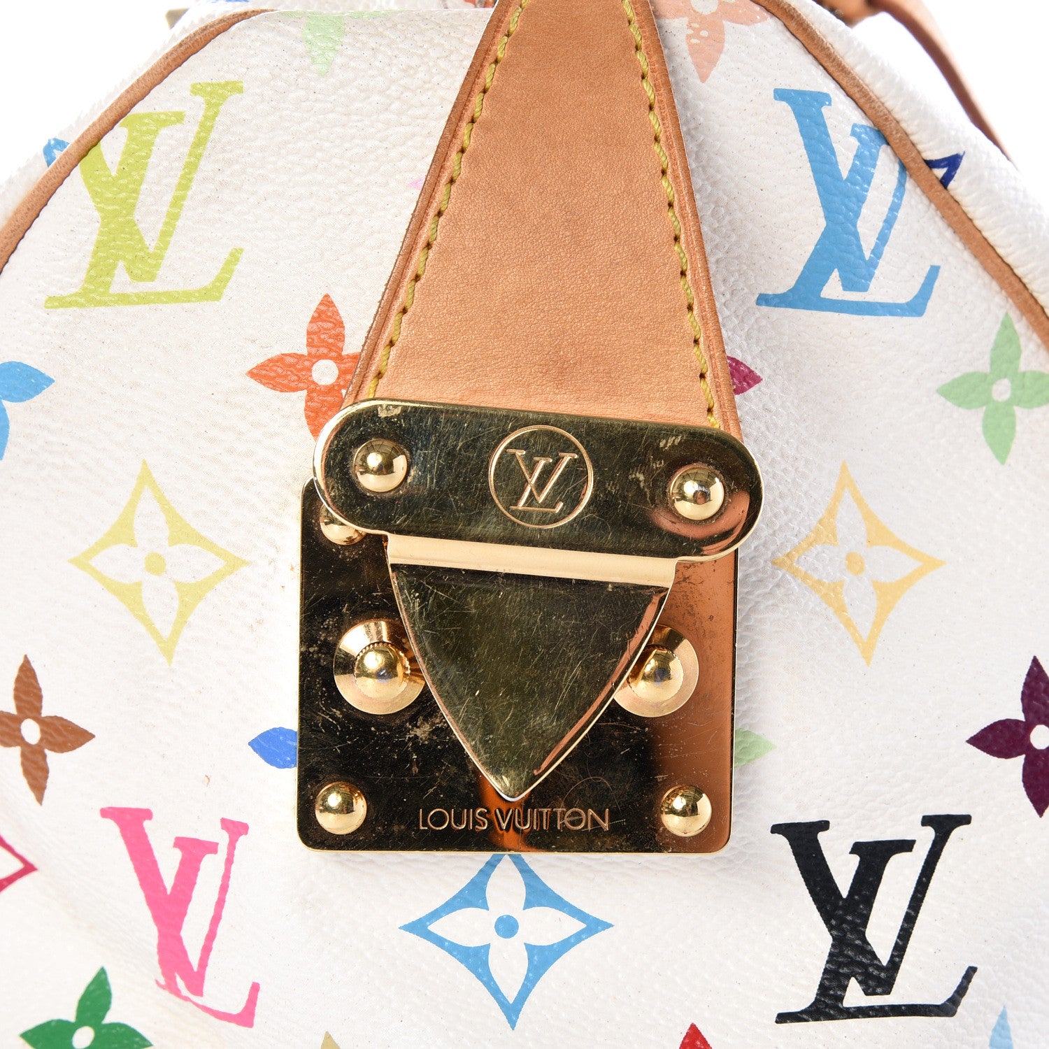 Louis Vuitton Monogram Multicolor Speedy 30 White 10 of 12