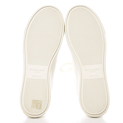 Saint Laurent Calfskin Andy Low Top Sneakers 38.5 White 5 of 11