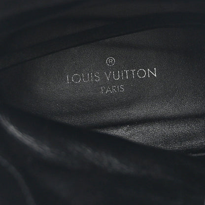 Louis Vuitton Suede Calfskin Monogram World Tour Platform Desert Boots 40 Black 8 of 14