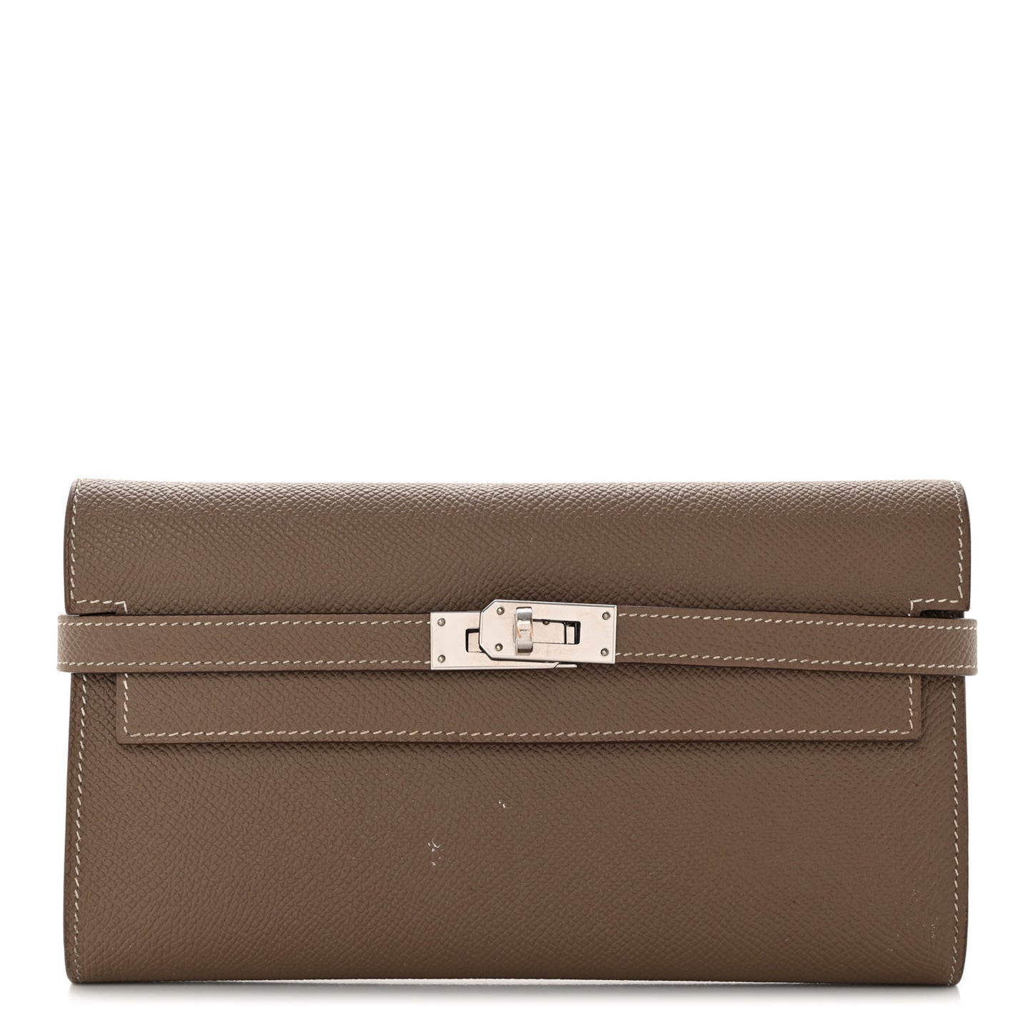 Epsom Kelly Longue Wallet Etoupe