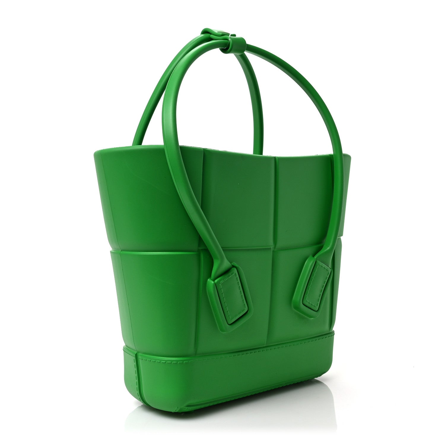 Bottega Veneta Rubber Maxi Intrecciato Mini Arco Grass 3 of 8