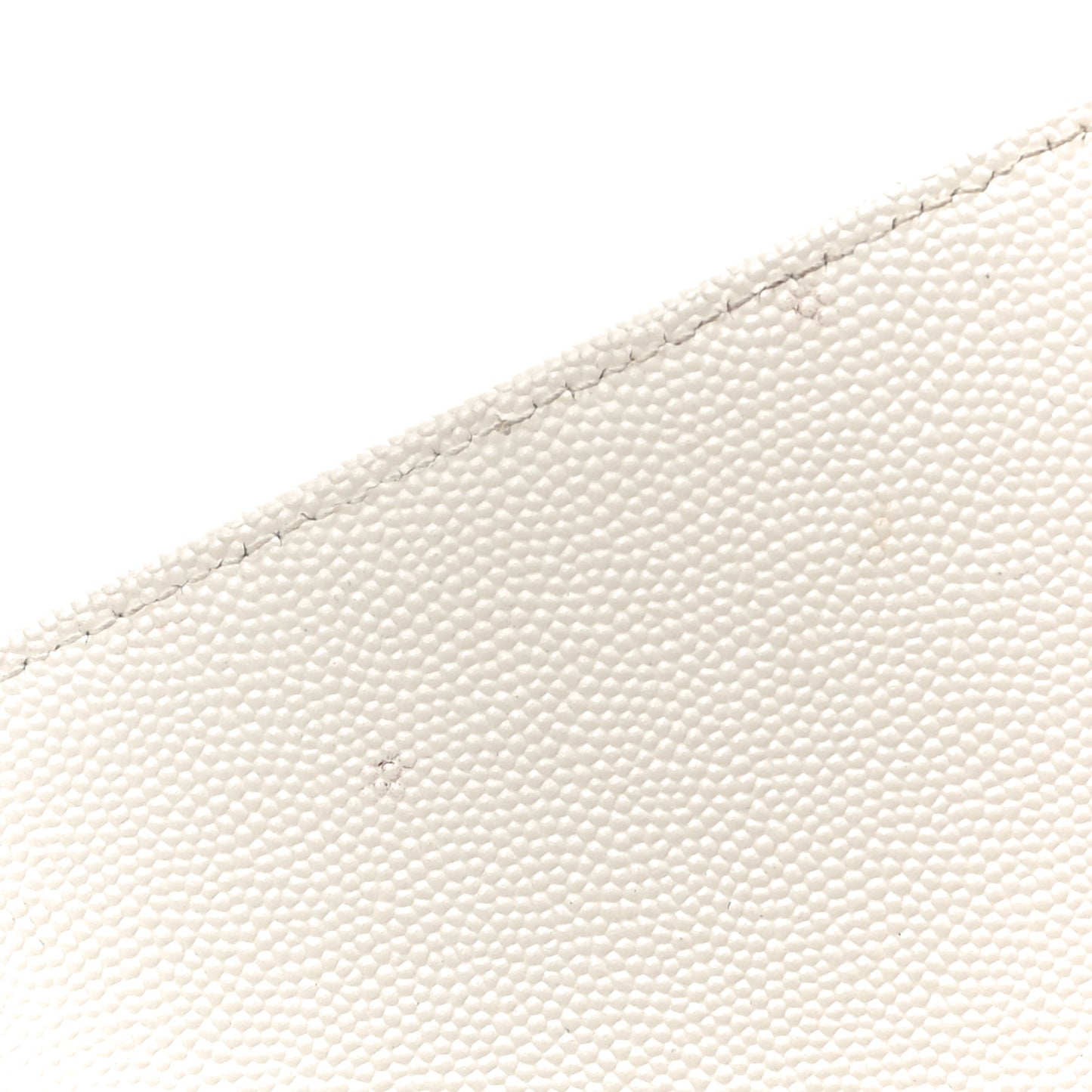 Grain De Poudre Matelasse Chevron Monogram Chain Wallet White