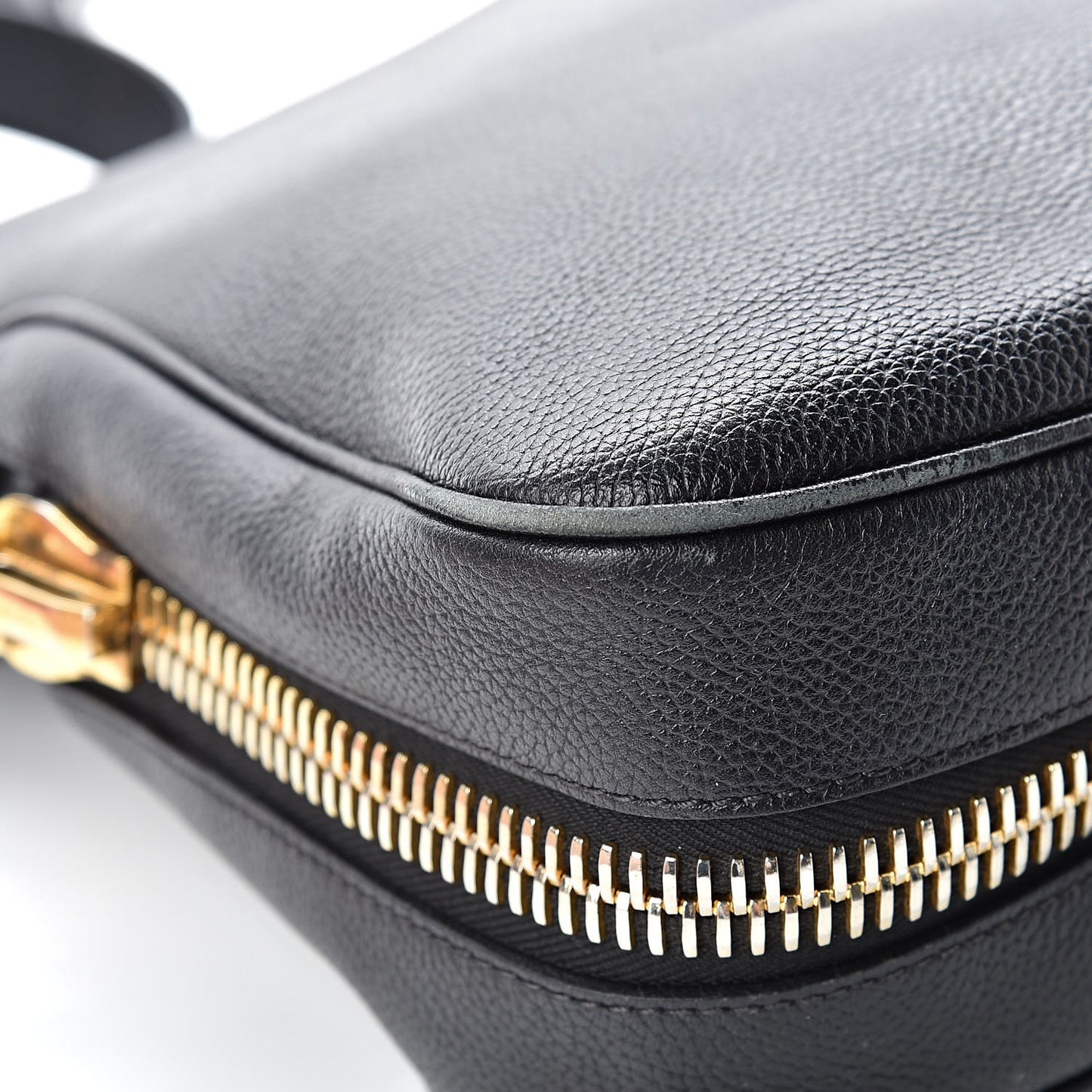 Grained Calfskin Medium Jennifer Crossbody Bag Black
