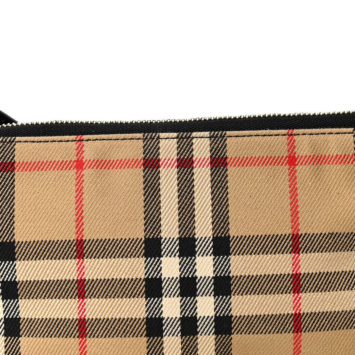Burberry Vintage Check Calfskin Olympia Slim Pouch Archive Beige 7 of 9