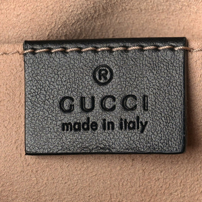 Gucci Calfskin Matelasse Small GG Marmont Chain Shoulder Bag Black 6 of 10