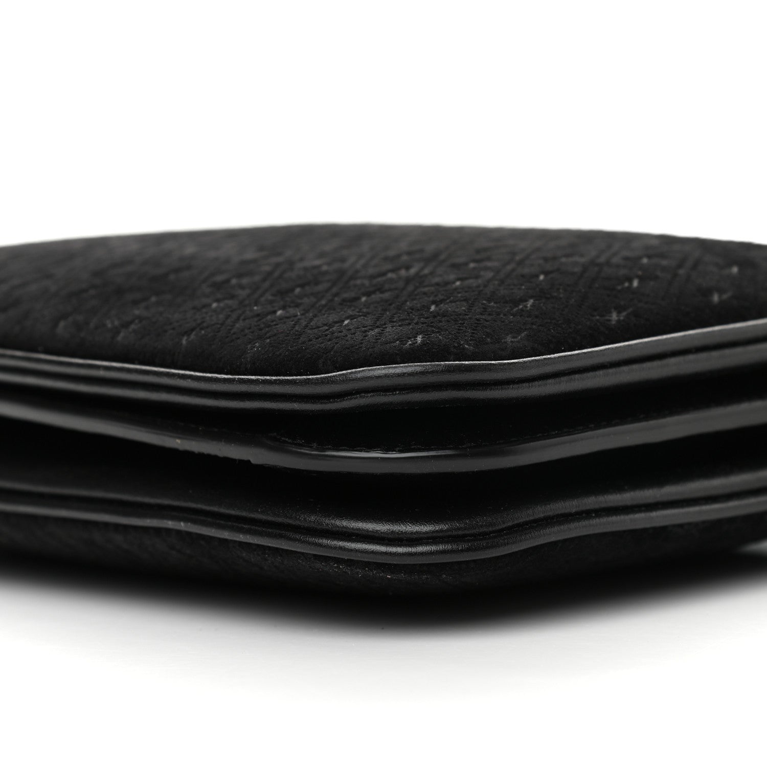 Saint Laurent Suede All-Over Monogram Crossbody Black 10 of 10