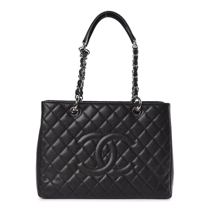 Chanel Caviar Quilted Grand Shopping Tote GST Black 1 of 11
