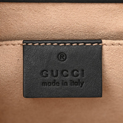 Gucci GG Supreme Monogram Bees Small Padlock Shoulder Bag Black 6 of 11