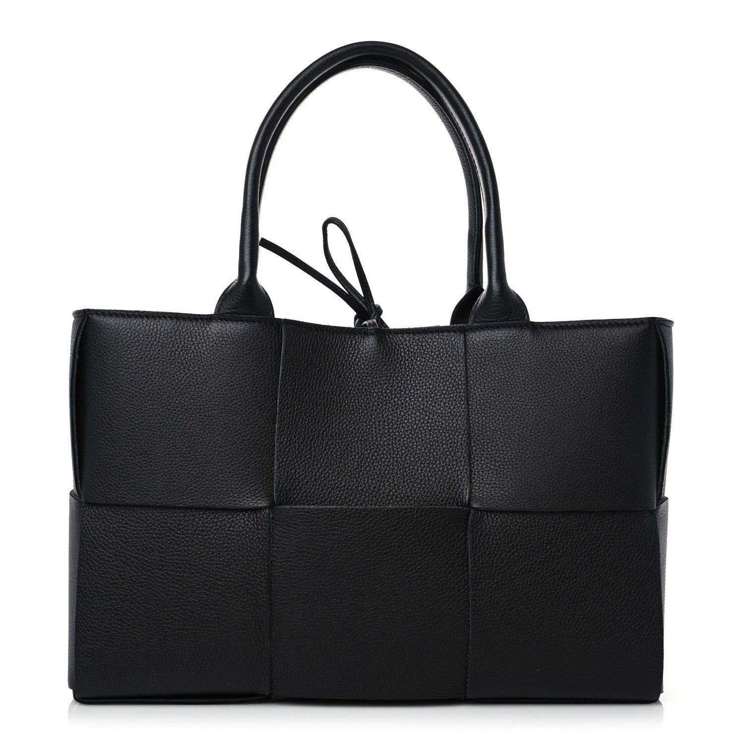 Bottega Veneta Grained Calfskin Intrecciato Small Arco Tote Black 3 of 11