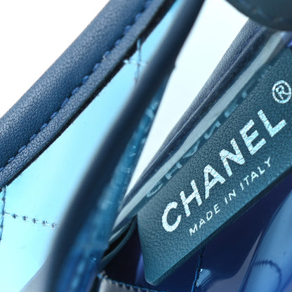 Chanel PVC Lambskin Stitched Mini Coco Splash Flap Blue 5 of 7