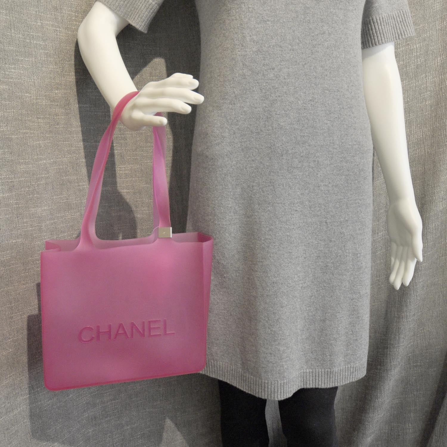 Chanel Jelly Rubber Small Tote Pink 3 of 8