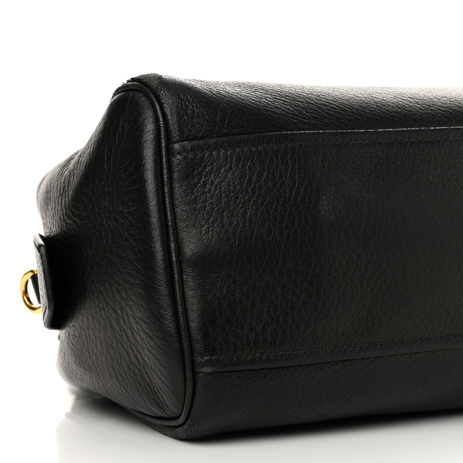 Prada Cervo Deerskin Tote Black 9 of 14