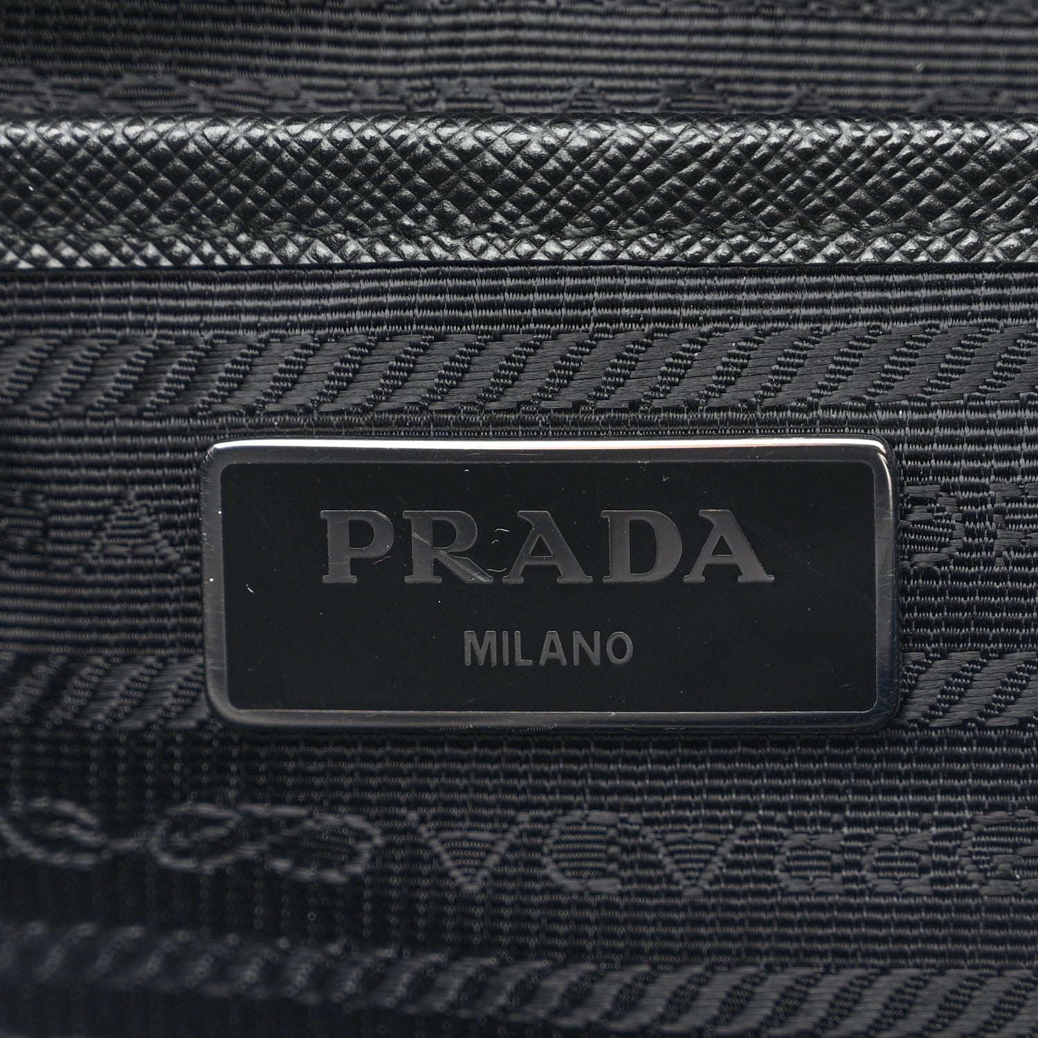 Prada Re-Nylon Vela Saffiano Medium Backpack Black 6 of 10