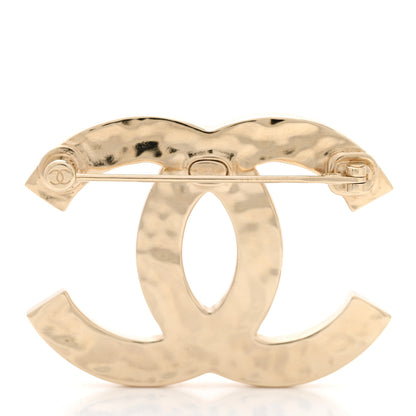 Chanel Baguette Crystal Logo CC Brooch Gold 3 of 7