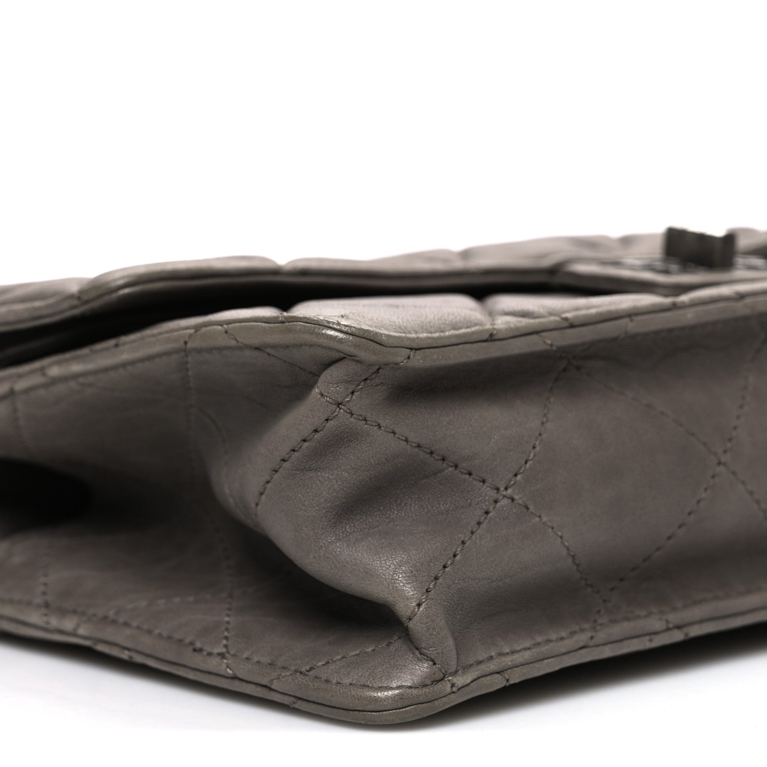 Chanel Washed Lambskin Jumbo Take Away Flap Grey 9 of 11